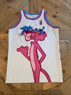 Pink Panther Graphic Men’s Tank Miami Heat Jersey, size Small